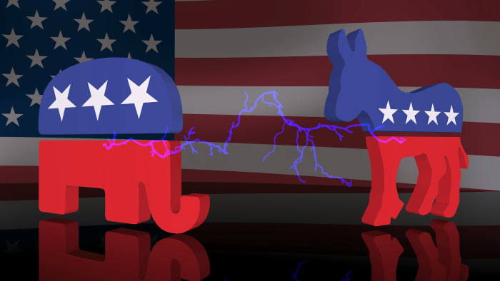 The two animals represent the Republican and Democratic parties and in 2020, the election will be won by the party that gets the most Electoral Votes.