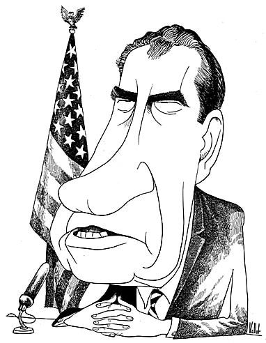 Disgraced President Richard "Tricky Dick" Nixon: Without crooked politicians we might not have any politicians at all. No wonder they aren't disallowed by the Constitution.
