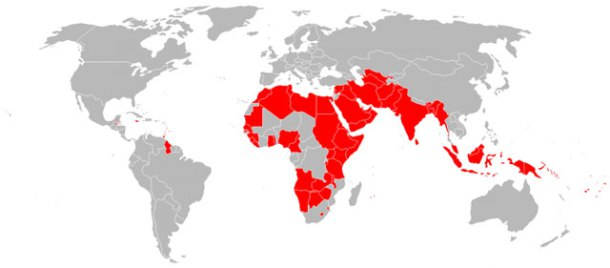Homosexuality is banned in most places of the known world. It is not considered a universal human right or natural. Many of these countries are known to be struggling in some form but proud of their historic identity.