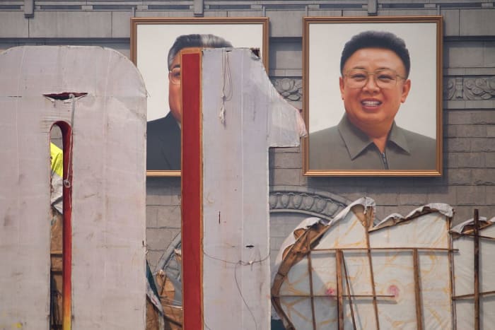 On the birthday occasion of Kim-Il-Sung. Kim-Jong-Un represents the 3rd generation of the North Korean dynasty.