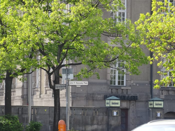 The square in front of Rathaus Schoeneberg, has been renamed after the President, in honour of his declaration of solidarity.