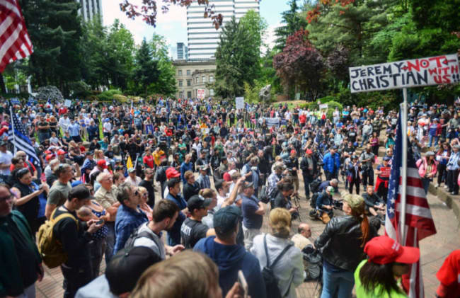 The west coast, like in Portland here, has seen many confrontations between opposing sides passionate about their worldviews and the actions happening because of them. This has caused some violence to occur.