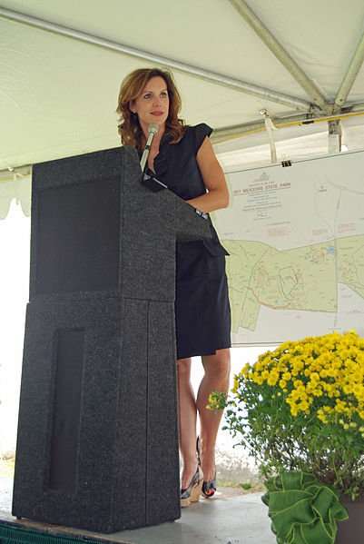 The author of this picture of Jill Holtzman Vogel is Virginia State Parks staff,