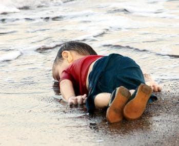 This picture of Alan Kurdi, an innocent victim of the horrendous Syrian civil war, broke millions of people's hearts, including mine.
