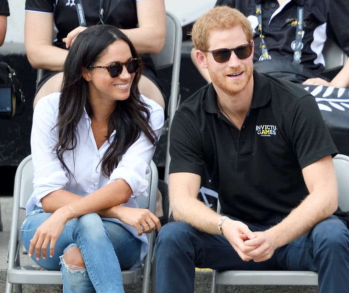 Prince Harry and Meghan Markle at the 2017 Invictus Games in Toronto, Canada before their engagement