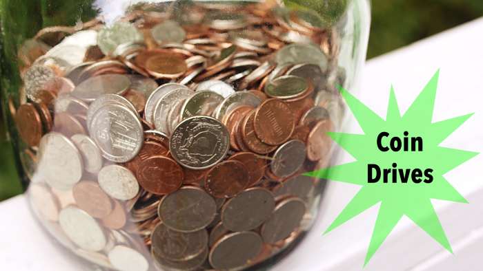 Almost everyone has some loose change in their pockets or purses. Put it to good use by setting up a coin jar drive.
