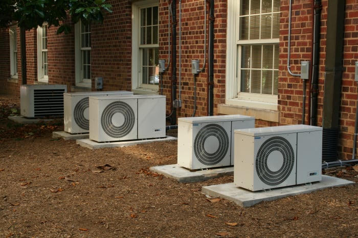 Air conditioners like these pictures here were once pollutin the Ozone layer