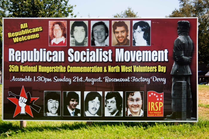Three of the H-Block Hunger Strike martyrs: Patsy O'Hara, Kevin Lynch and Micky Devine, were Irish Republican Socialist political prisoners