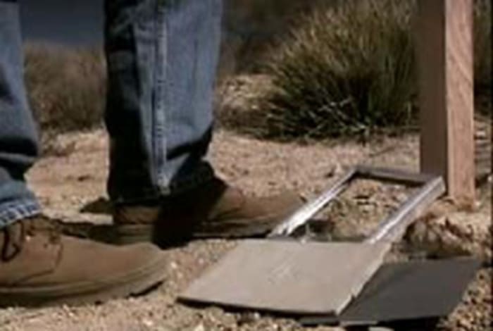 Photographs of Diana Shawcroft and Jennifer Lueth were removed from their frames and removed from the dump site in September 2000. Photo courtesy of Unsolved Mysteries.