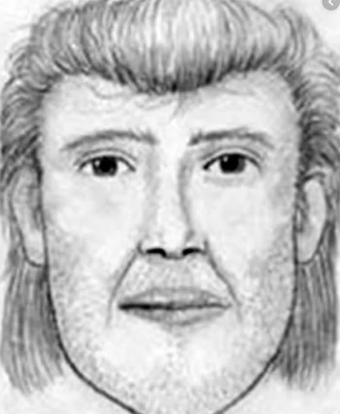 Composite sketch of the man Diana Shawcroft and Jennifer Lueth were last seen talking to on 55th Avenue and Camelback Road in Glendale, Arizona.