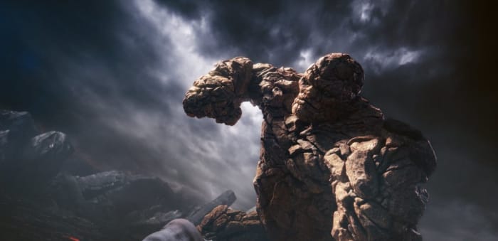 The new look for Thing is arguably the best thing about the film, the result of lots and lots of CG. It's way better than the clunky prosthetics of the past.