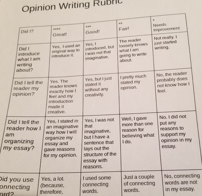 How to write opinion essay