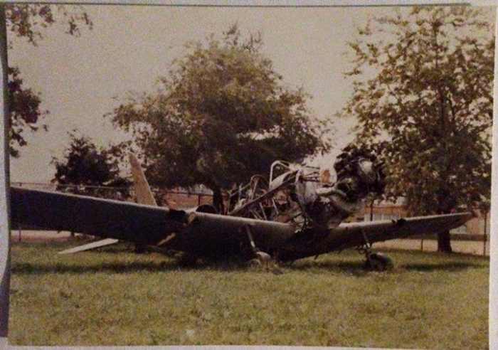 The actual Newbridge Inn plane after many years exposed to the elements and vandals. Photo credit: Stacey Duffin. Used with permission