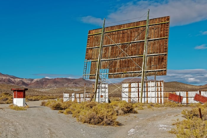 This has to be THE saddest sights ever. It is not as sad as some tragedies, but I saw our drive-in grow, live and slowly die.