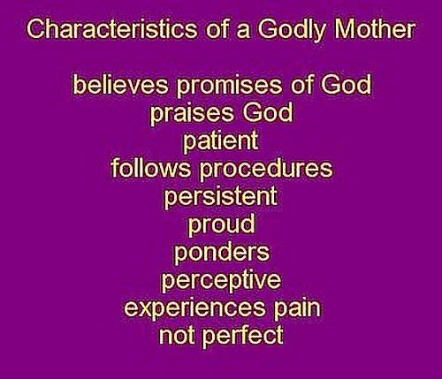 Qualities of mother image