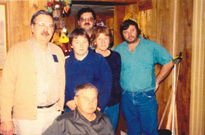Picture taken in December 1987. Author is on the left standing next to sister Pat. Also pictured are dad, mom, brother-in-law Donnie, and brother Philip