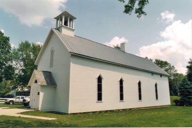 First Methodist Episcopal Church of Pokagon, Michigan where The Old Rugged Cross was first performed