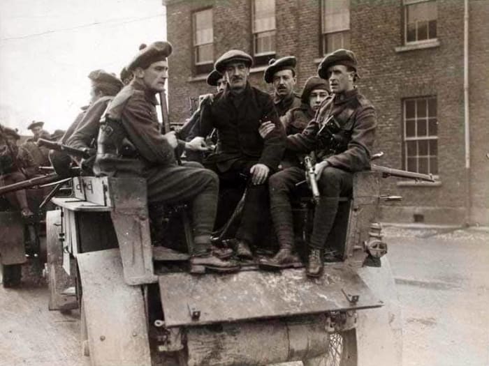 The people of Dublin feared the noise of the lorries carrying the Black and Tans