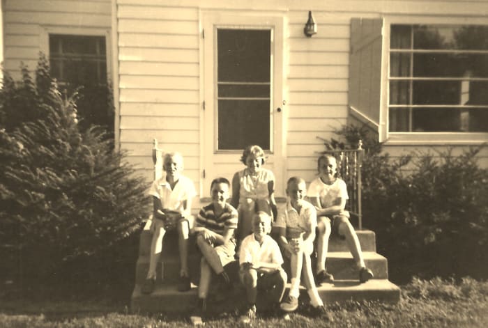 My brothers, cousins and me - 1960 prior to my family moving to Texas. Some sad goodbyes were said!