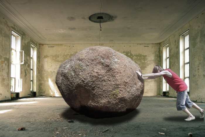 Pushing against a stressor won't make it move at all. Instead, you have to decide if it will matter a year from now.
