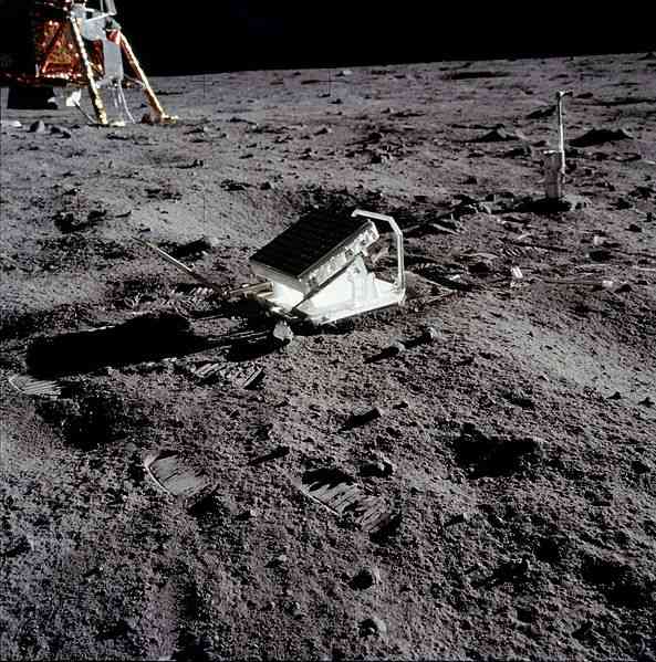 Due to the moon lacking any real weather, evidence of humans like the equipment and footprints pictured here will last millions of years virtually unchanged.