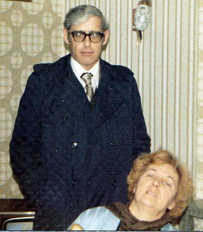 Mum and her younger brother, Ken, when he visited the UK from Canada in the 1980s and stayed with us. Sadly, this was the last time they ever saw each other.