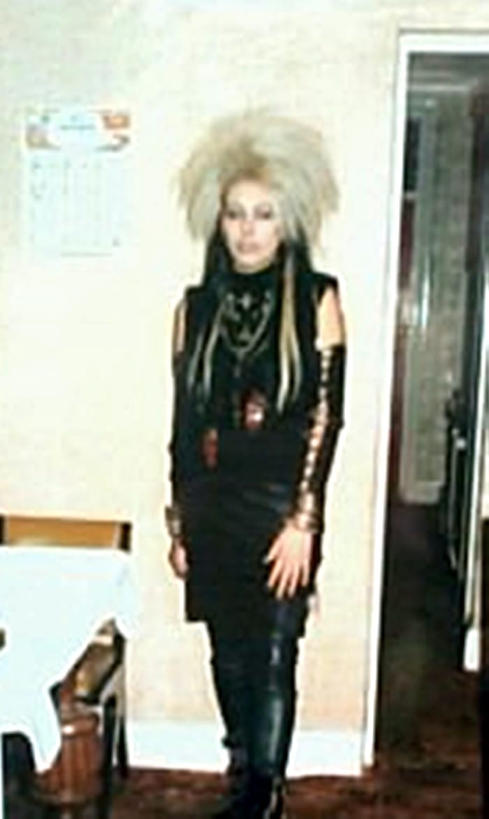 Me when I was a punk - mum always accepted me what ever I looked like and never judged my friends by their outward appearance, preferring to get to know the person inside.