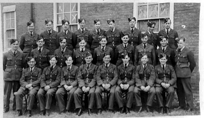 My grandad Frank Trigg (front row, seated, fourth from right) when he was in the RAF during World War Two.
