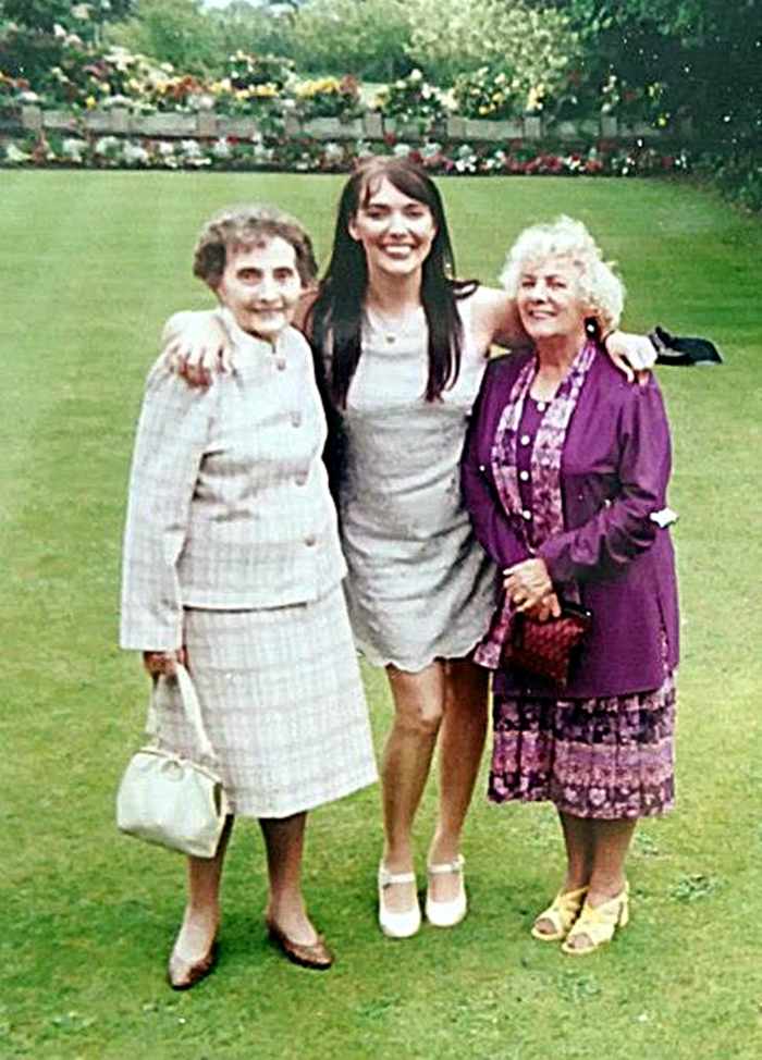 Beryl, me and mum in the grounds of Springfield House, Pilling, a regular haunt where we dined out in the 1990s
