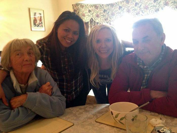 The family is so important to mum, who is pictured with my sister-in-law Liza, me and my brother Eric on Easter Sunday, 2014.