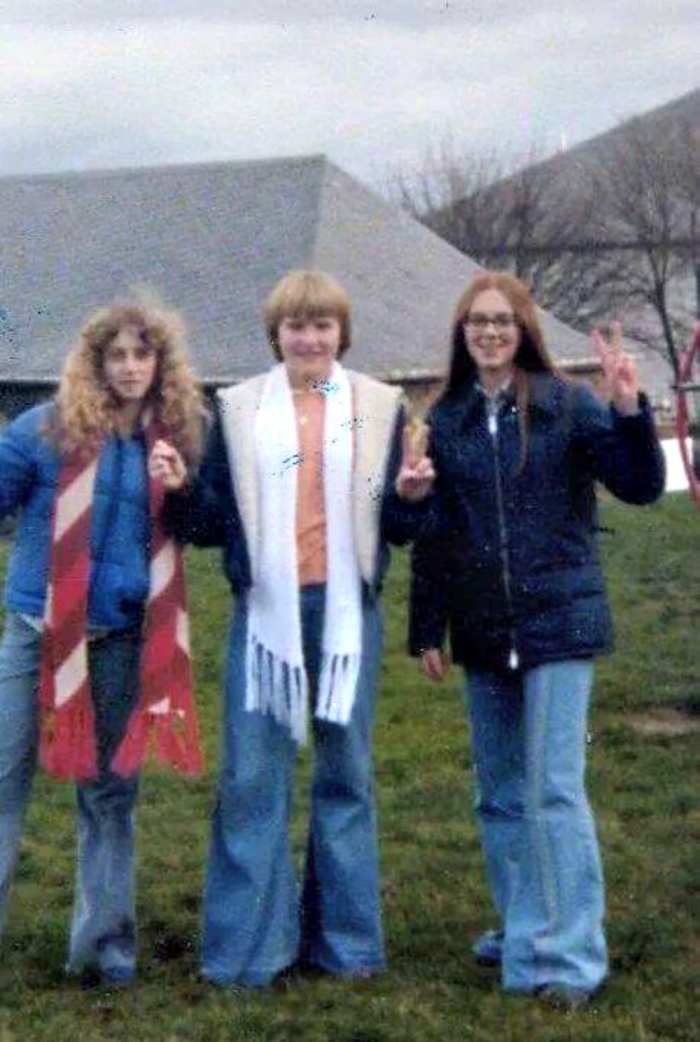 The author (far right) with two junior high school pals at Strassburg Kaserne in Germany in the mid 70s.