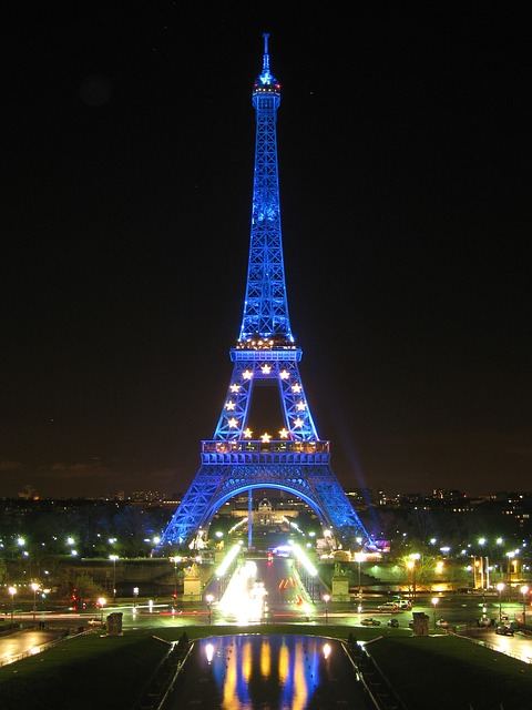 The Eiffel Tower is a symbol of beauty in Paris, France representing light, love and unity.