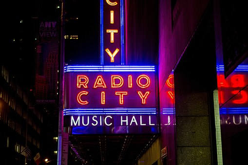 Radio City Music Hall, New York City, is where The Rockettes work.