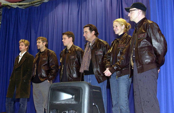 George Clooney and his buddies: Pitt; Damon; Roberts; and others.