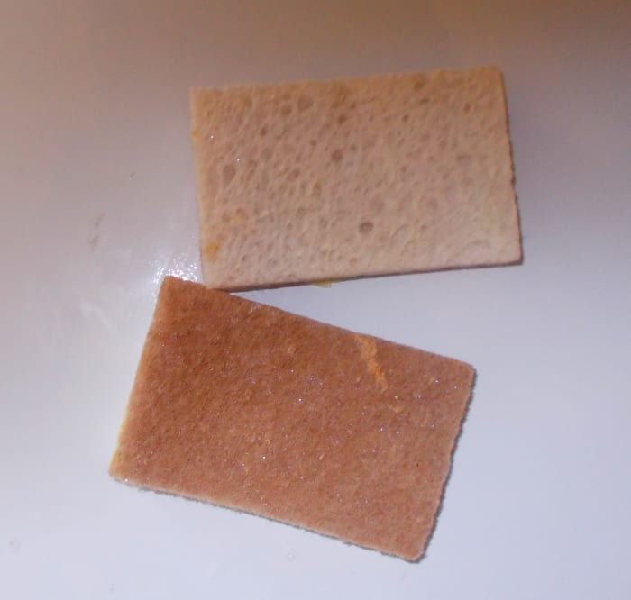 Versions of the story of St. Longinus state he cleaned Jesus Christ wounds with sponges or other materials.