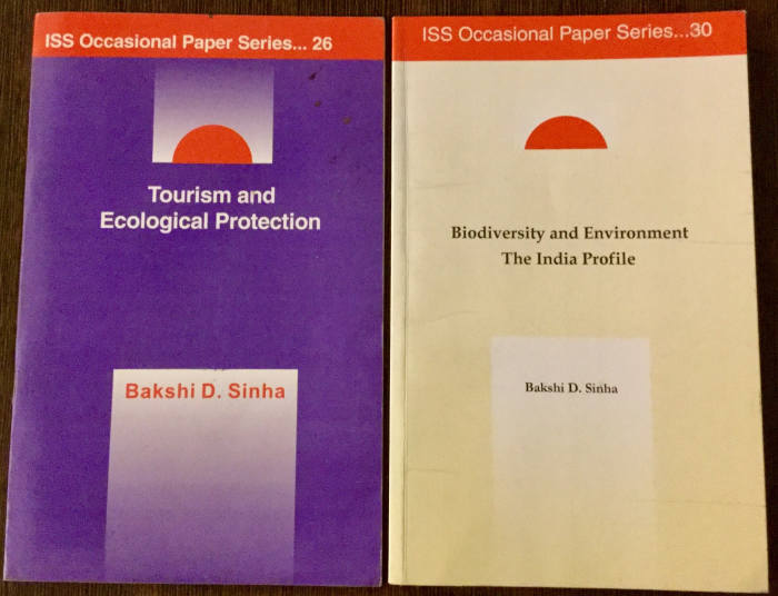 Tourism and Ecological Protection-Author-Prof. Bakshi. D. Sinha; Biodiversity and Environment: The India Profile—Author -Prof. Bakshi. D. Sinha