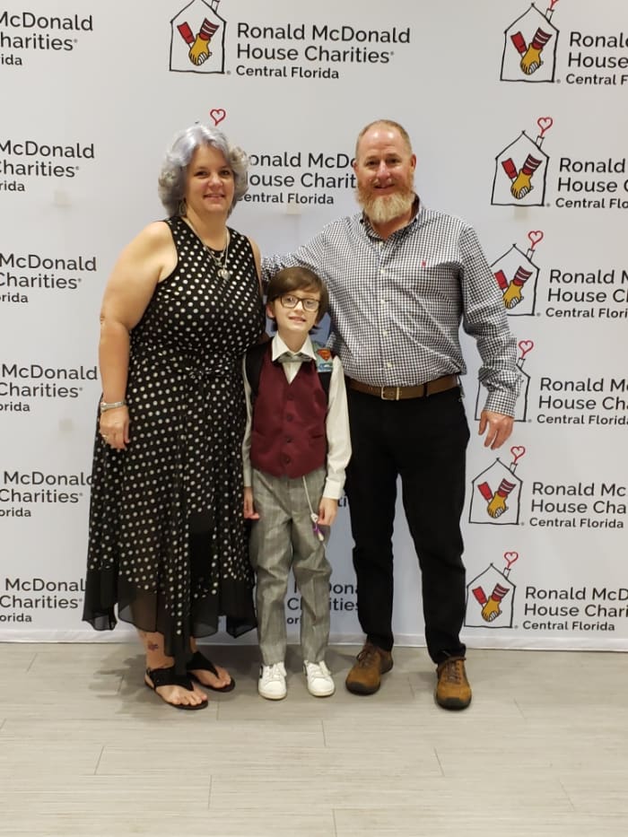 They are thankful because Ronald McDonald House in Orlando opened nine new rooms. My daughter and grandson travel there often and stay overnight as Heston Wayne has many doctor appointments.