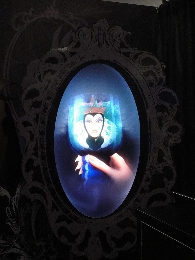 Evil queen looking in the mirror...