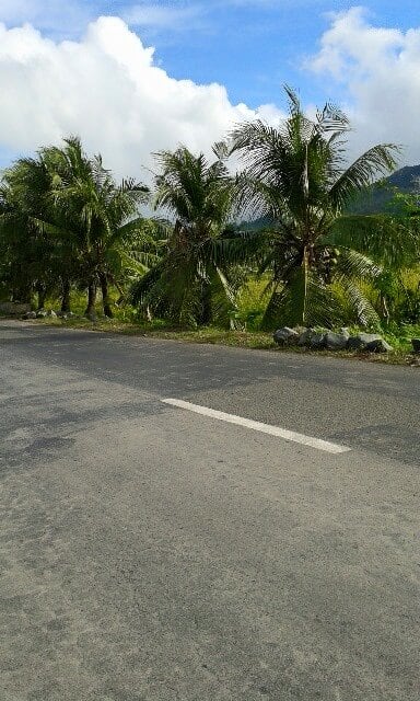 The hi-way going to the beach resort where in they spend their week end day off.