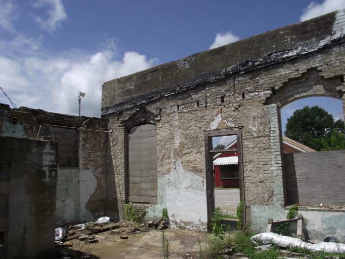 This was what was left of the old city hall, police department and jail in Houlka, Mississippi in 2012. I started my law enforcement career in this building in 1976.