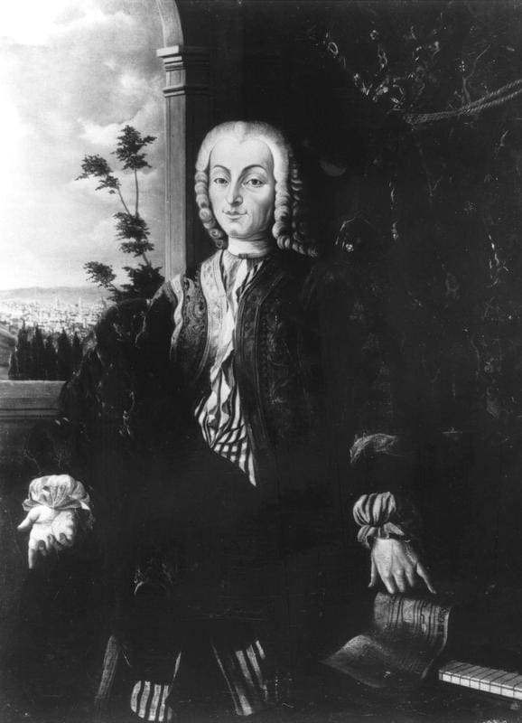 Bartolomeo Cristofori, inventor of the piano, made in the 1700's in Florence, Italy.