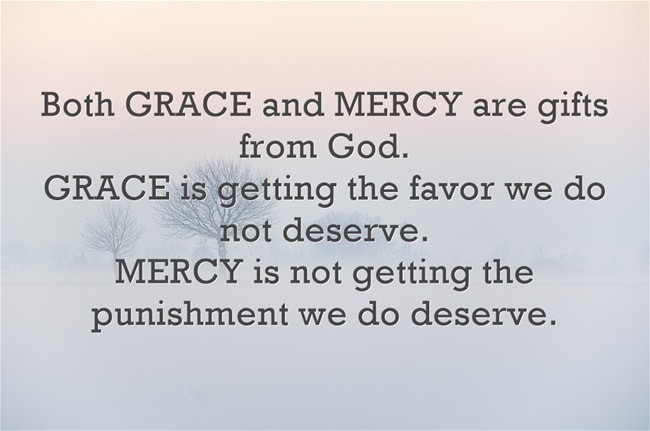 Difference Between Grace And Mercy 