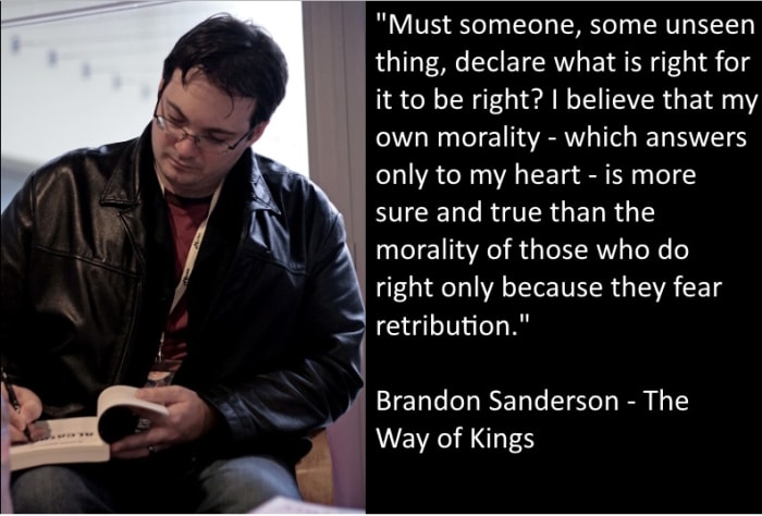 "Must someone, some unseen thing, declare what is right for it to be right? I believe that my own morality -- which answers only to my heart -- is more sure and true than the morality of those who do right only because they fear retribution.”