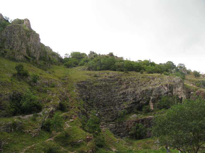 Look at the sky, look at the trees, what will you find beyond the summit? (Cheddar Gorge, Somerset)