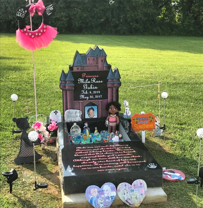 Our princess’s castle stone stays decorated year round, for each holiday and season, for her birthday, etc.