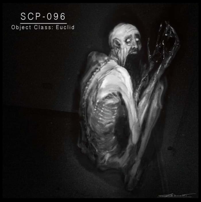 SCP-096, illustrazione creata da David Romero su Artstation