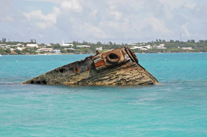 A wreck in Bermuda
