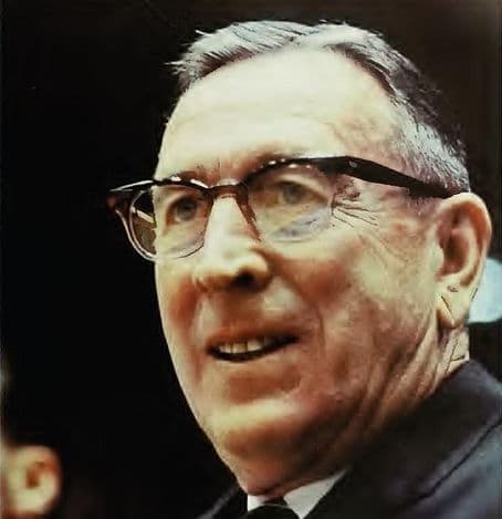 Coach John Wooden (photo circa 1972) guided UCLA from 1948–1975, including 10 national championships, an 88-game winning streak, and two other winning streaks of 40+ games.
