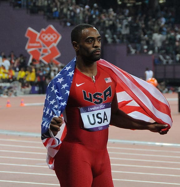 Tyson Gay holds the American record for the 100 meters.