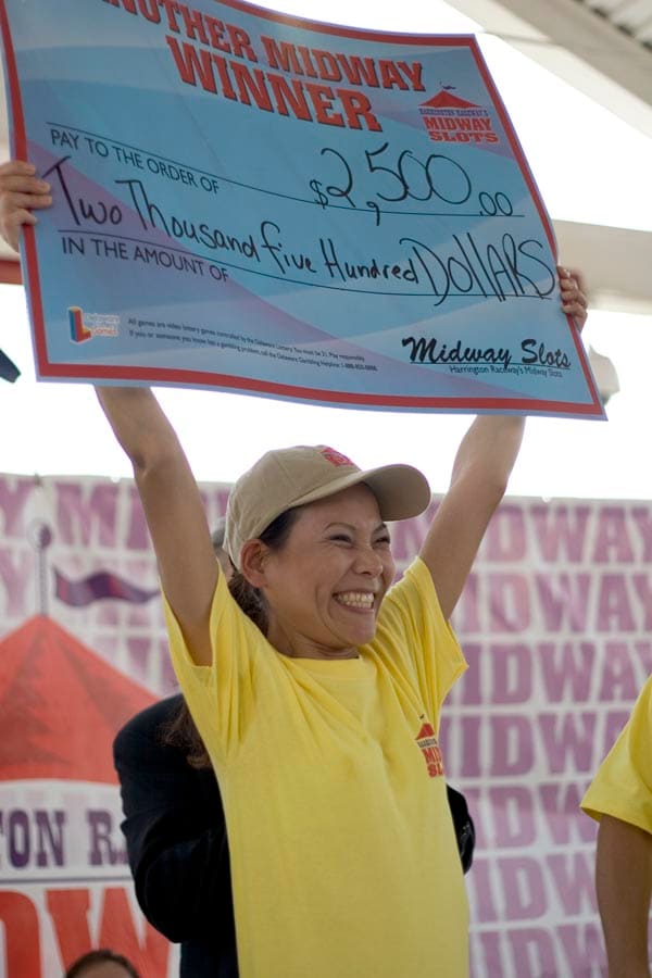Sonya "The Black Widow" Thomas won $2,500 in the crabcale eating contest, 2005.
